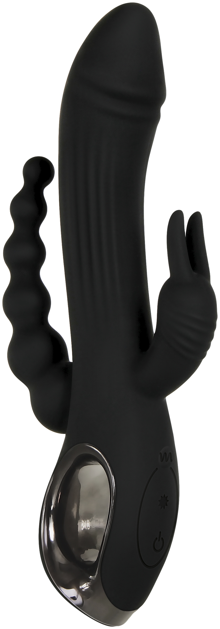 Silicone Rechargeable Trifecta Black