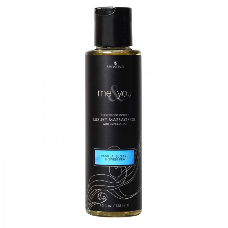 Sensuva - Me & You Vanilla, Sugar & Sweet Pea Massage Oil 4.2oz.