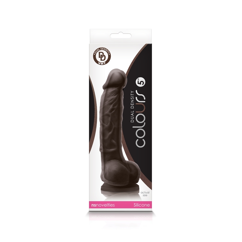 NS - Colours - Dual Density - 5" Silicone Realistic Dildo
