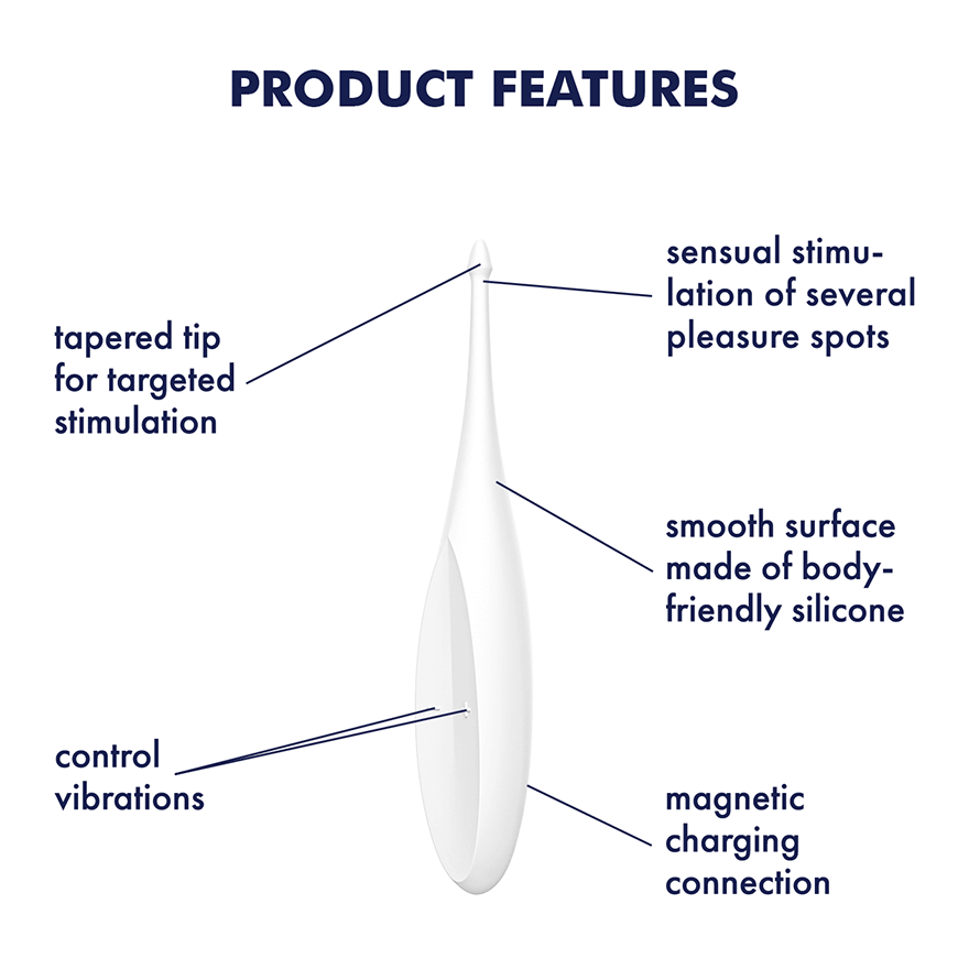 Satisfyer - Tip Vibrator - Twirling Fun - White