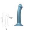 Strap-On-Me - Mono Density Dildo - Metallic Blue