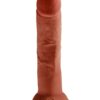 King Cock Plus 8" Triple Density Cock - Brown
