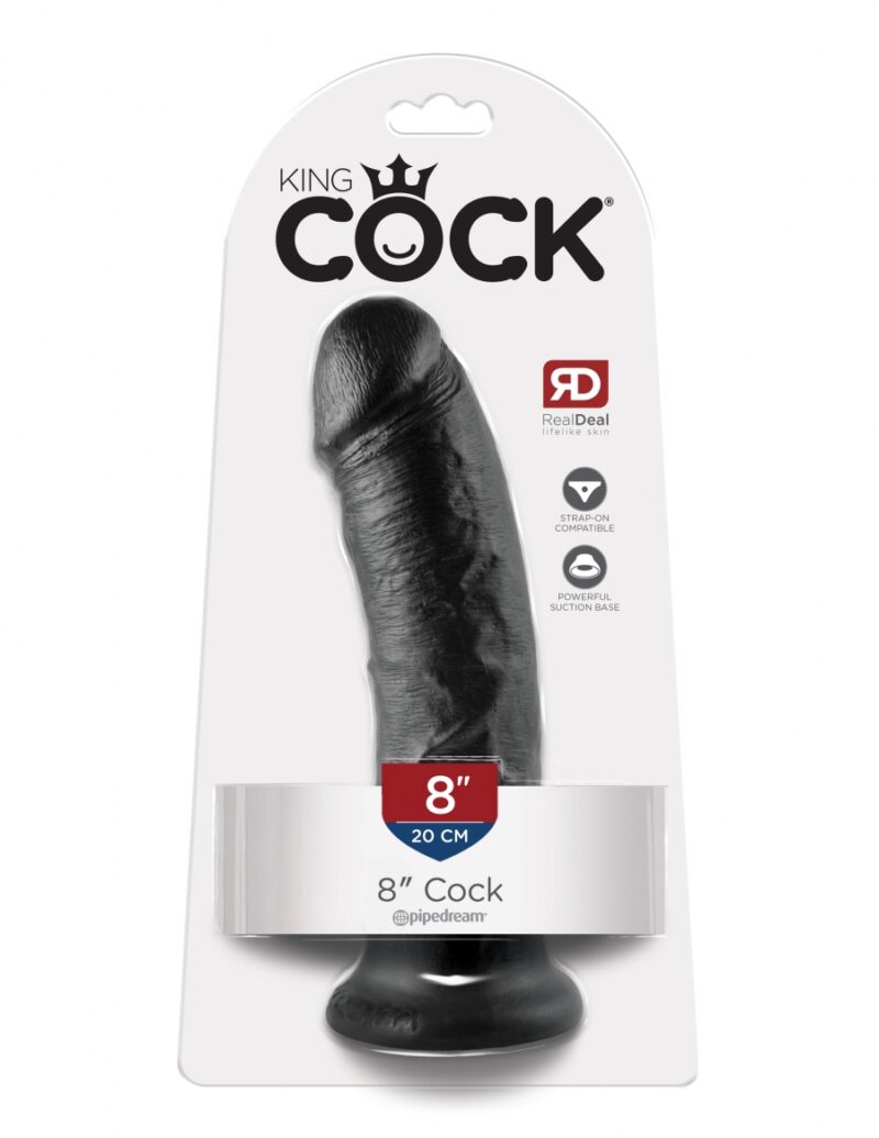 King Cock 8" Cock Black