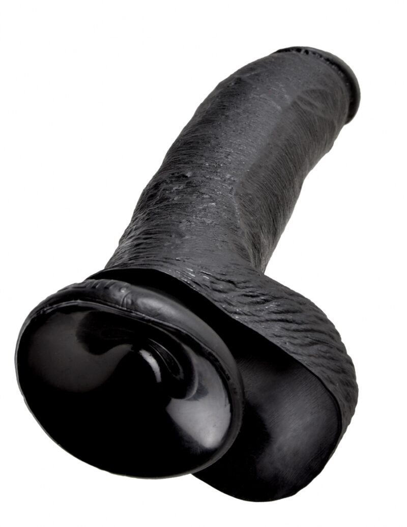 King Cock - 9" Cock w Balls Black