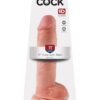 King Cock - 11" Cock w Balls Flesh