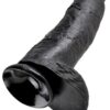 King Cock - 12" Cock w Balls Black