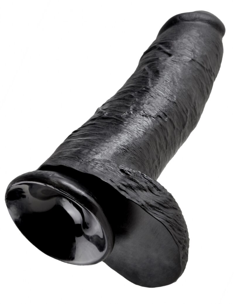 King Cock - 12" Cock w Balls Black