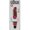 King Cock 7" Vibrating Stiffy - Brown