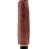 King Cock 7" Vibrating Stiffy - Brown