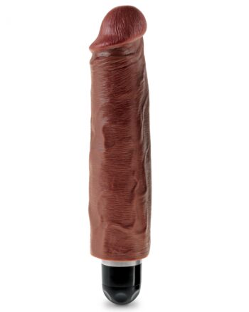 King Cock 7" Vibrating Stiffy - Brown