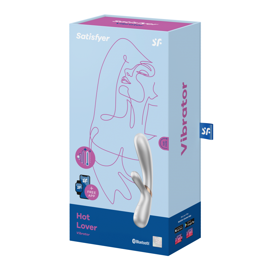 Satisfyer - App Control - Vibrator - Hot Lover - Silver