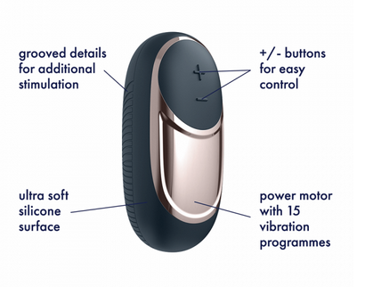 Satisfyer - Lay-On Vibrator - Dark Desire