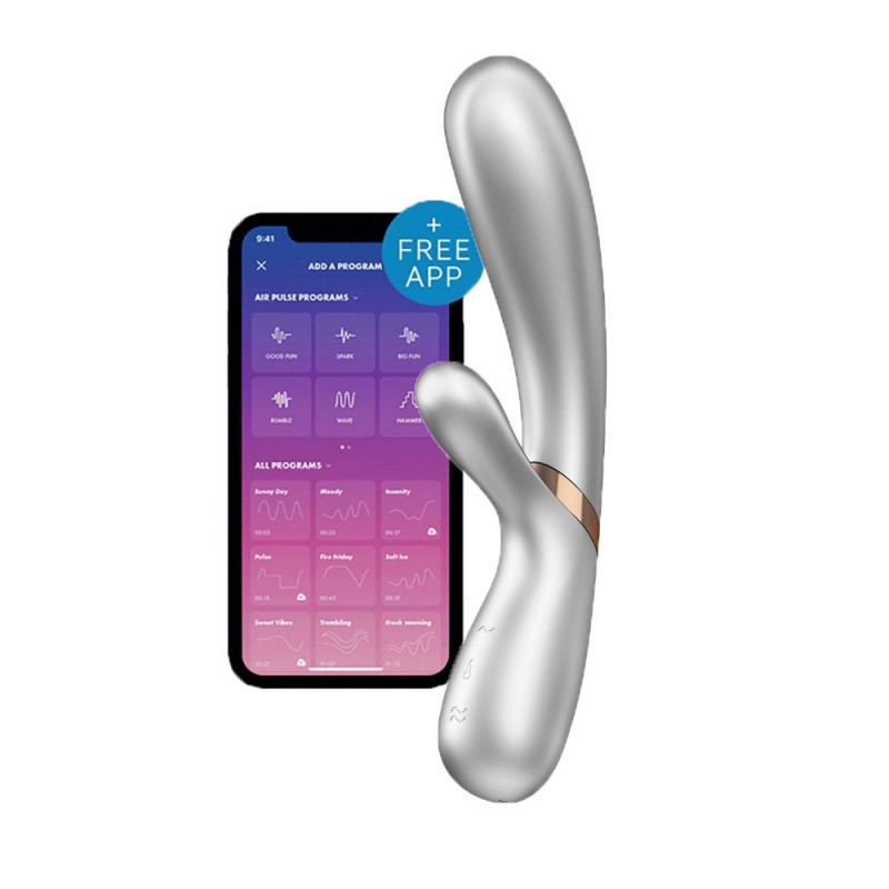 Satisfyer - App Control - Vibrator - Hot Lover - Silver
