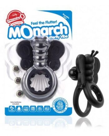 Screaming O - Monarch Wearable Butterfly C-Ring Vibe - Black