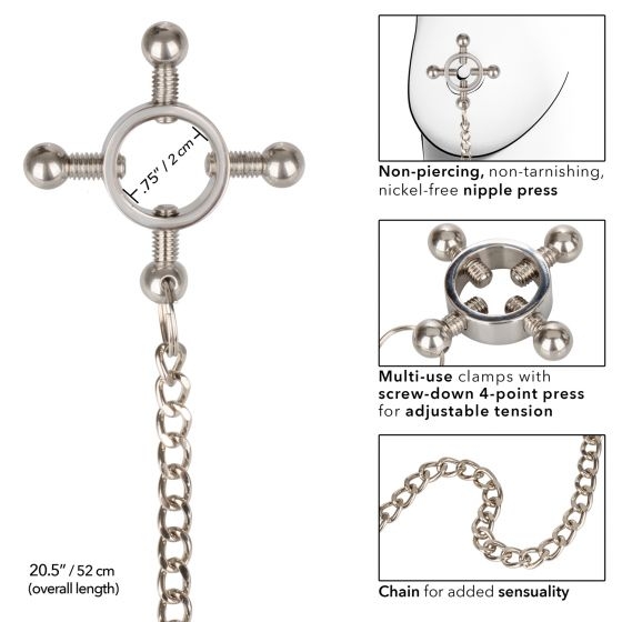 Nipple Grips - 4-Point Nipple Press with Chain