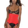 Under-bust Satin Zip-Up Waist Cincher
