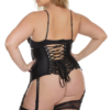 Under-bust Satin Zip-Up Waist Cincher