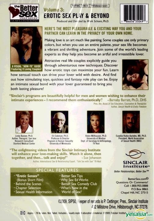 Better Sex Sexplorations Erotic Sex Play & Beyond DVD
