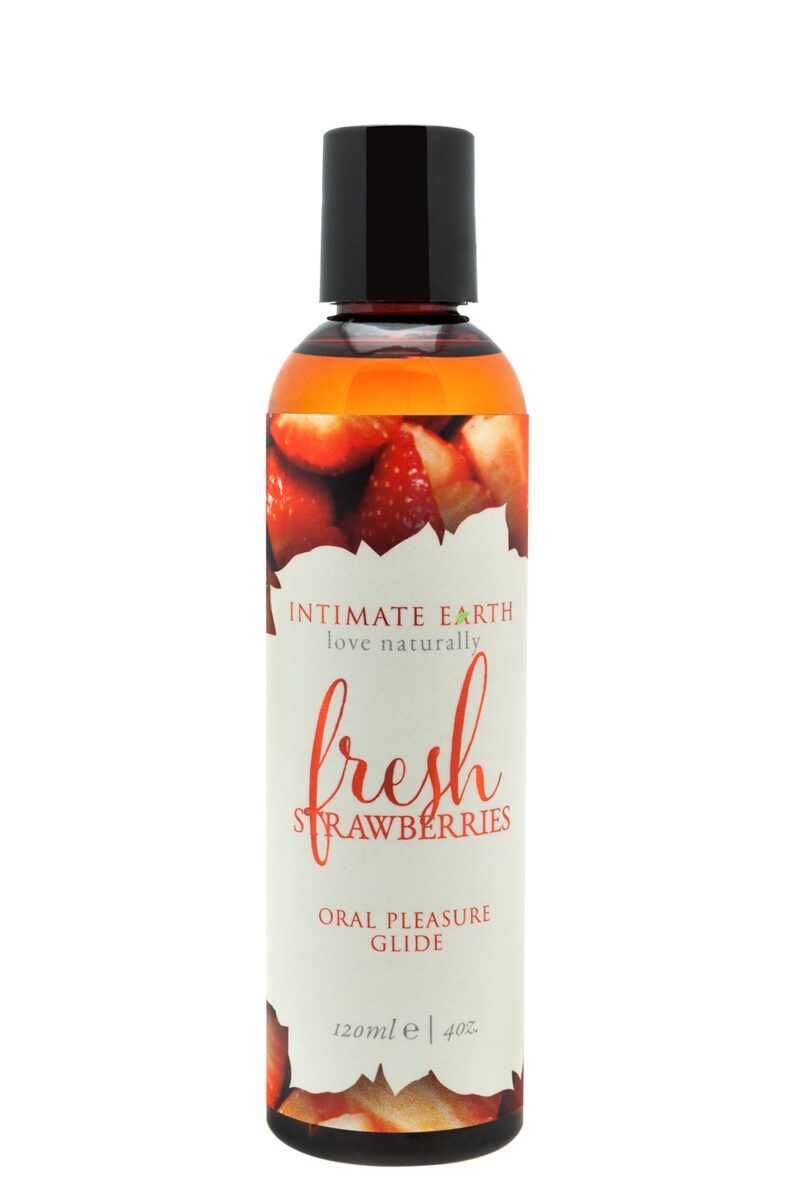 Intimate Earth - Flavoured Lubricant - Fresh Strawberries - 4oz/120ml