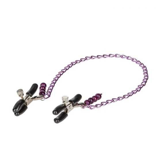 Nipple Play - Purple Chain Nipple Clamps