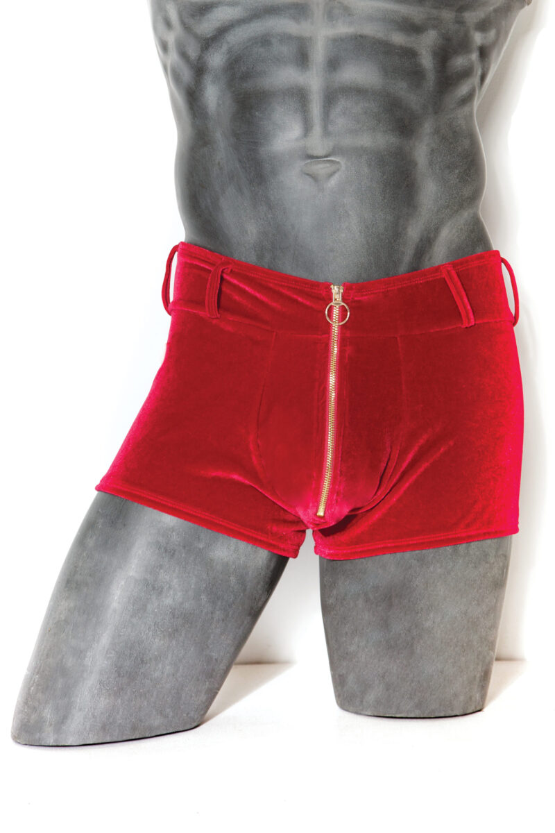 Men's Velvet Zippered Boxer