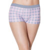 Unisex Pink & Grey Plaid Boxer Brief