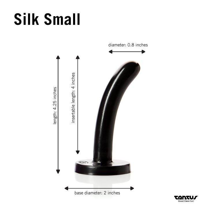 Tantus - Silk Silicone Dildo - Small - Black