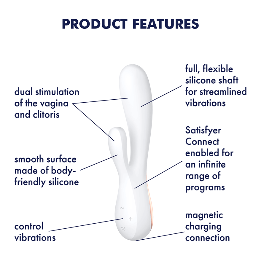 Satisfyer - Vibrators - Mono Flex - White