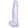Rod Star #37 - 8" Clear Dildo With Balls