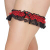 Gathered Lace Leg Garter