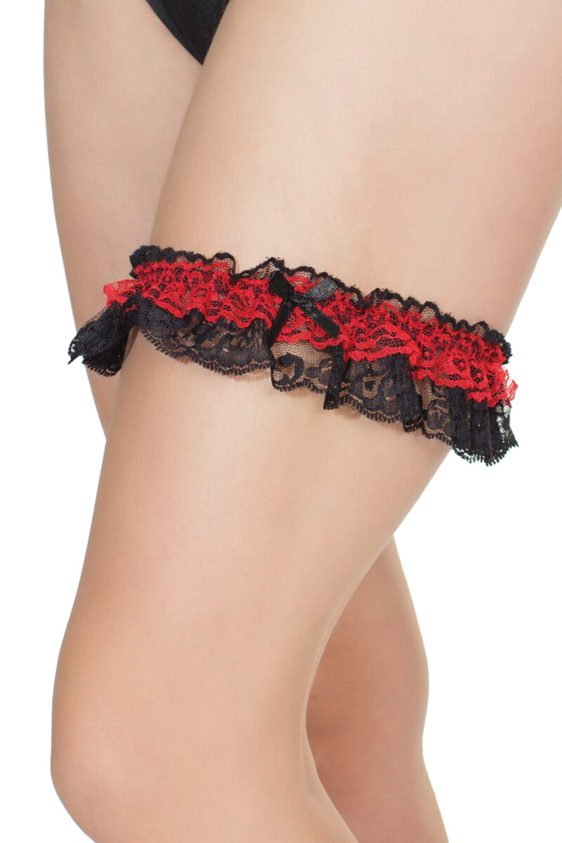 Gathered Lace Leg Garter