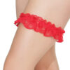 Gathered Lace Leg Garter