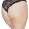 Plus Size Floral Lace Crotchless Panty