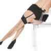 Coquette Cuban Black & Nude Stocking