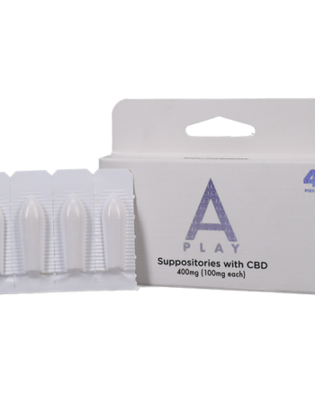 A-Play - Suppositories with CBD - 400mg (100mg each) - 4 pieces