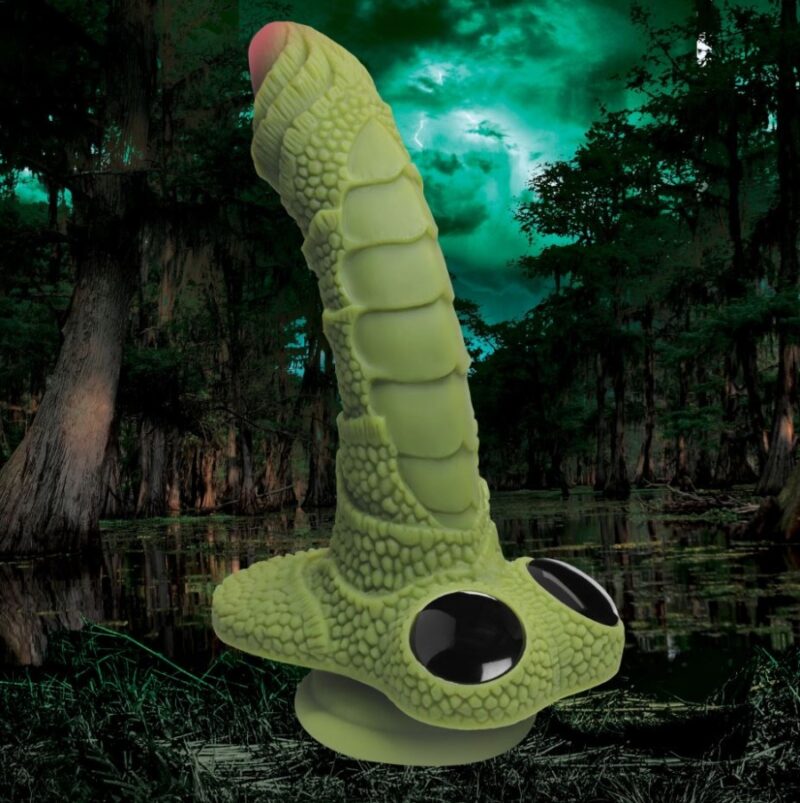 Creature Cocks - Swamp Monster Green Scaly Dildo
