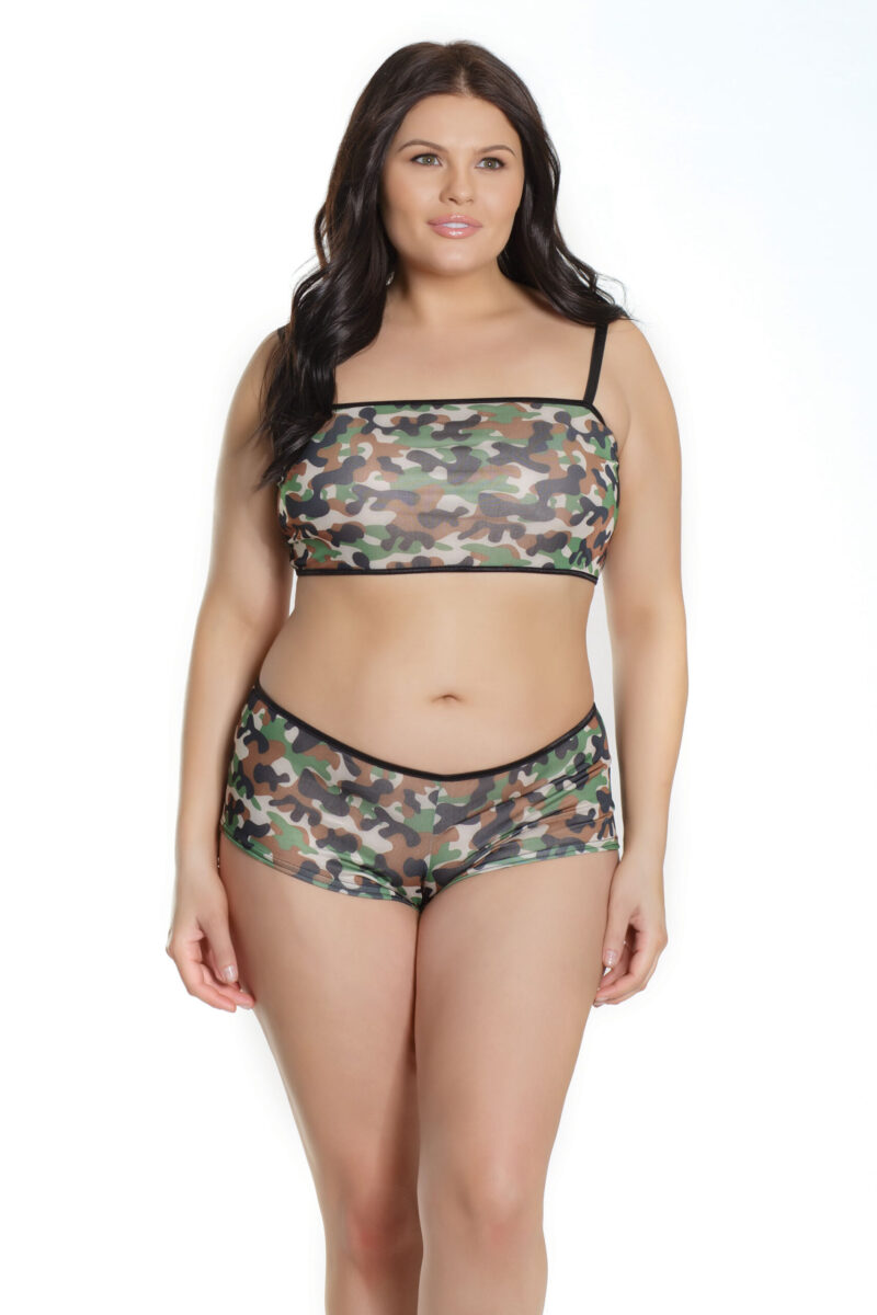 Plus Size Camo Cutie Bedroom Costume