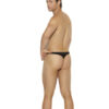 Men's Black Spandex Thong