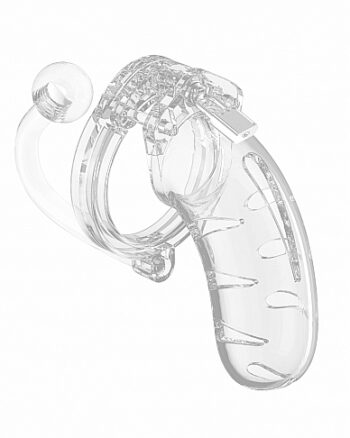 Shots - ManCage - Model 11 - 4.5" Cage with Plug - Transparent