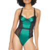 Satin Green & Lace Teddy