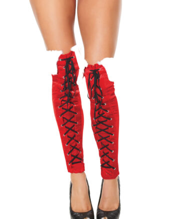 Velvet Sparkle Fur Santa Boot Covers