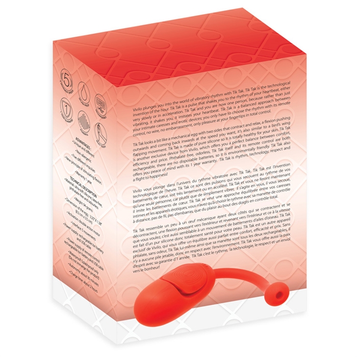 Vivilo - Tik Tak - Remote Pulse Motion Kegel Vibe