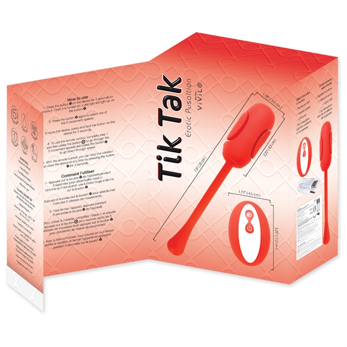 Vivilo - Tik Tak - Remote Pulse Motion Kegel Vibe