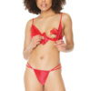 Easy Access Satin Bow Bra & Matching G-String