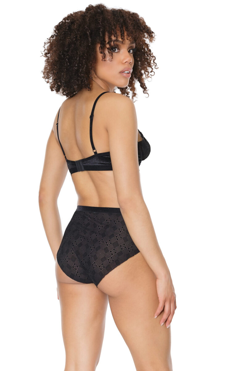 Easy Access Velvet Bra & Matching Booty Shorts