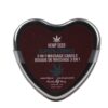 Hemp Seed - 3-In-1 Massage Heart Candles - Cupid's Cuddle