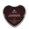 Hemp Seed - 3-In-1 Massage Heart Candles - Ero's Embrace