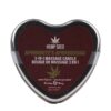 Hemp Seed - 3-In-1 Massage Heart Candles - Aphrodite's Aphrodisiac