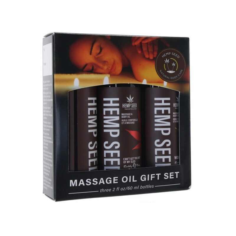 Hemp Seed - Gift Set of Three Holiday Massage Oils