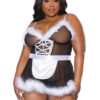 Maid Marabou Babydoll